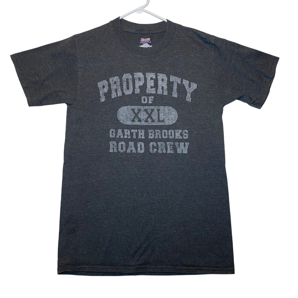 Garth Brooks Road Crew Band T-Shirt‎ Men's Property Of XXL Hanes Beefy-T Country